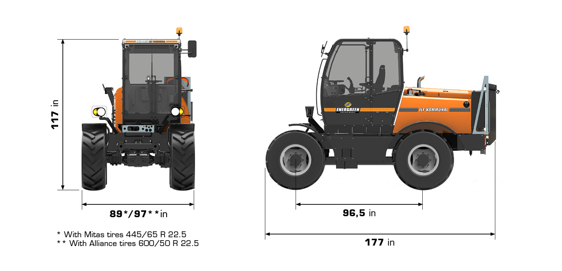 Energreen ILF Kommunal Dimensions